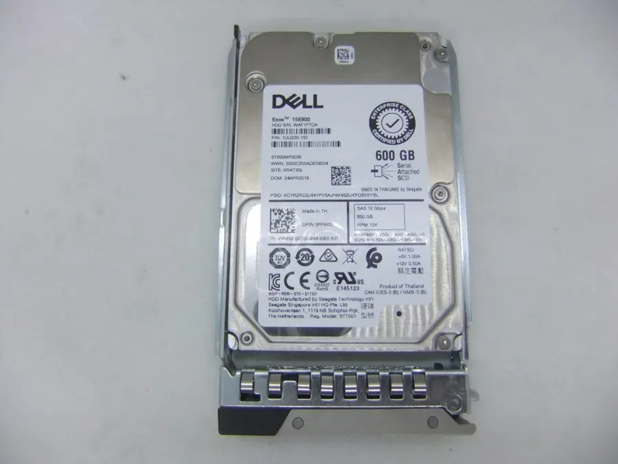 Сервер Dell 0FPW68 04HGTJ ST600MP0036 600GB 15K 12Gbps SAS 2.5 Inch Server Hard 