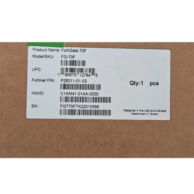 Межсетевой экран FORTINET FG-70F FORTIGATE 70F FIREWALL 9 PORTS SD-WAN PARTS