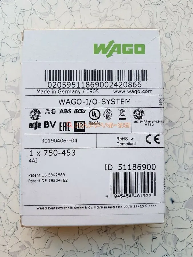 Модуль ввода-вывода WAGO 750-453 Analog Input Module 24V DC