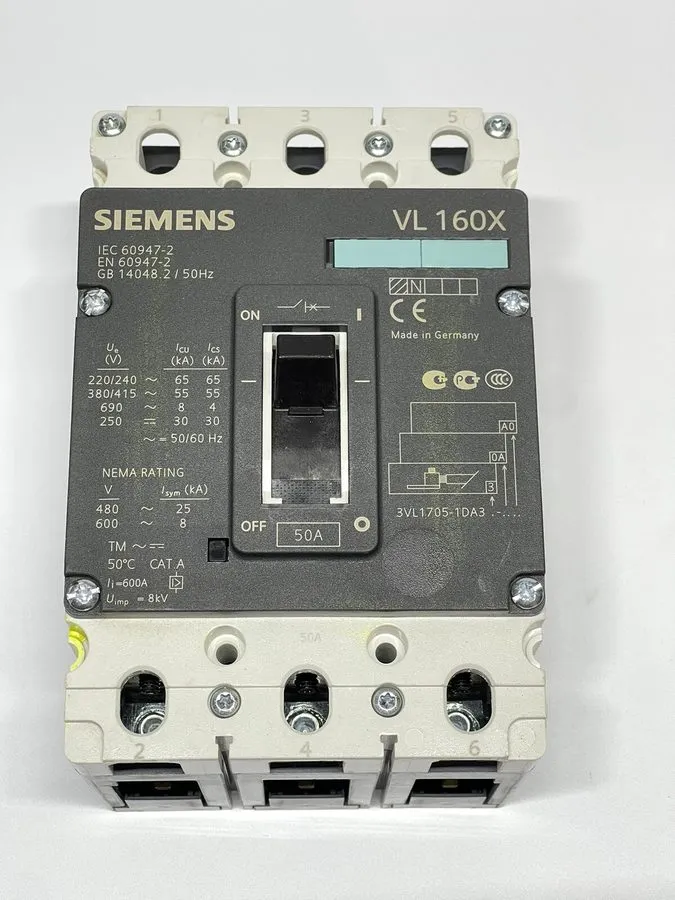 Автоматический выключатель Siemens 3VL1705-1DA33-0AA0 VL160X 3 Pole Circuit Brea — фото лота 2
