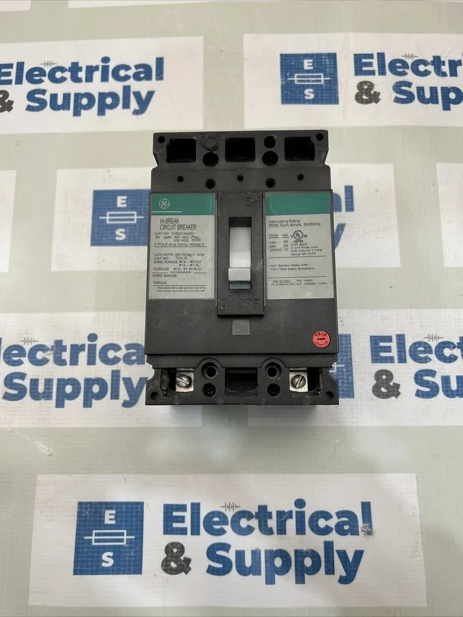 Автоматический выключатель GE THED124050 HI-BREAK CIRCUIT BREAKER, THED FRAME, 5