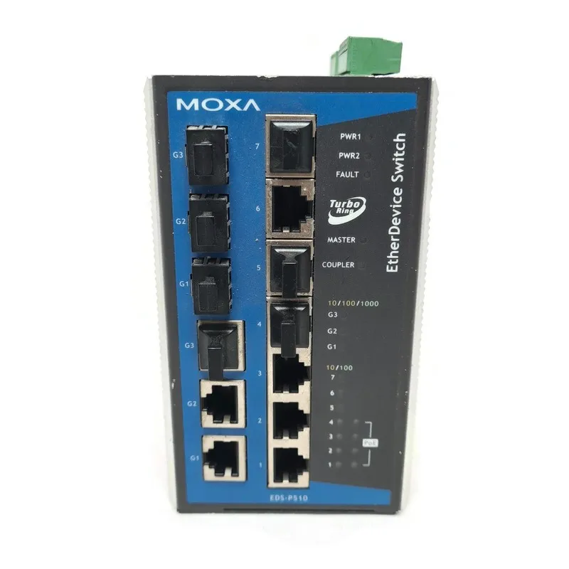 IIoT-устройство Moxa EDS-P510 7+3G-Port Ggbit PoE mngd Ethernet Switch. 4 PoE Po
