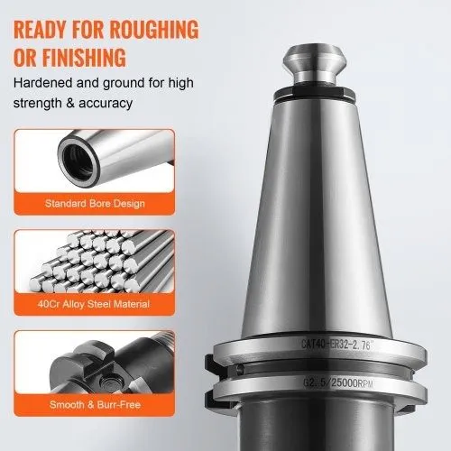 Режущий инструмент VEVOR CAT40 Collet Holder ER 16/32 Collet Chuck Set SLN FMB E