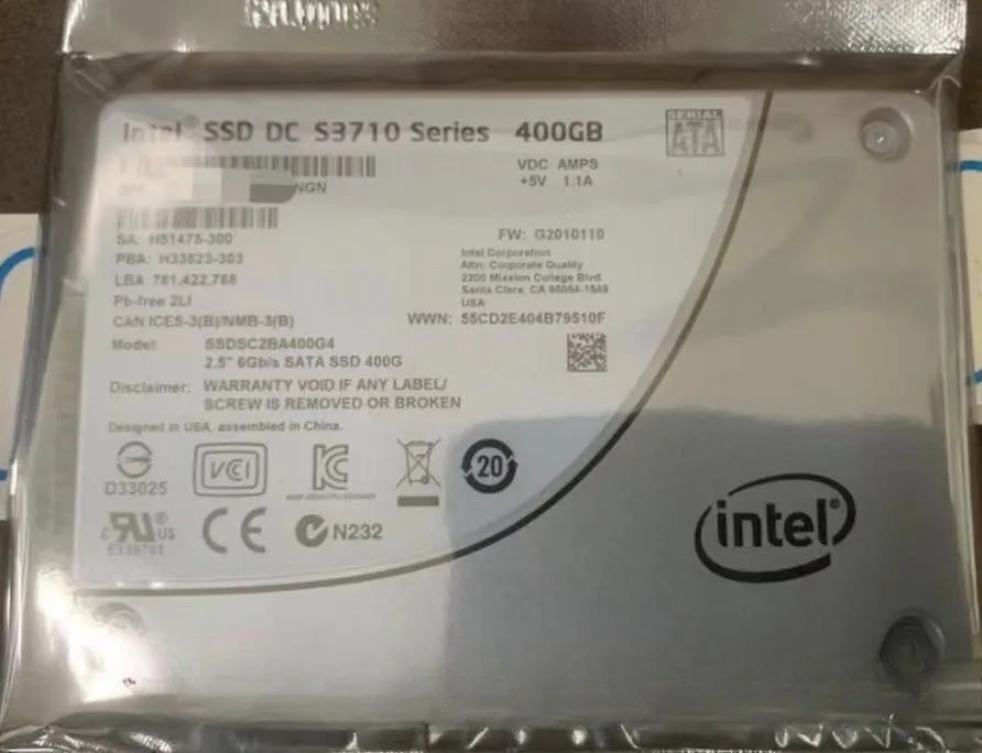 SSD-накопитель Intel DC S3710 Series 400GB SSD MLC 2.5" SATA SSDSC2BA400G4 Solid