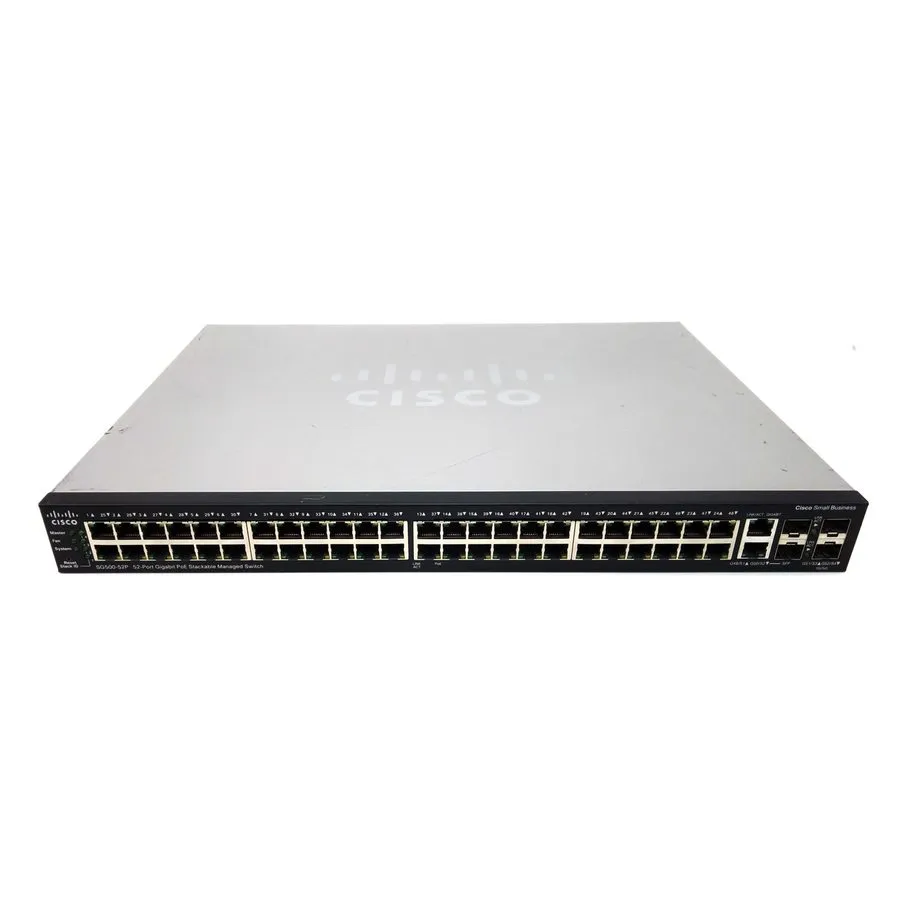Коммутатор CISCO SG500-52P-K9 V04 52-Port Gigabit PoE Stackable Manage Switch
