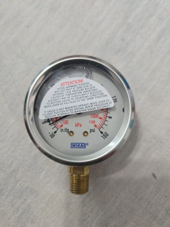 Трубопроводная арматура Wika 213.53 1/4" NPTLM 2.5" Utility Pressure Gauge 0-160