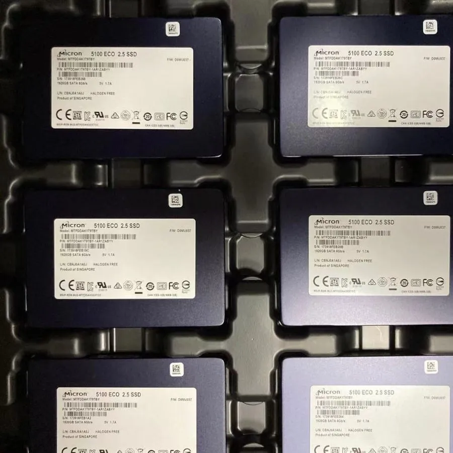 SSD-накопитель Micron 1.92TB 5100 Eco 2.5" SSD MTFDDAK1T9TBY eTLC SATA III 6Gbps