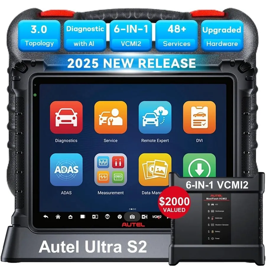 Диагностический сканер 2026 Autel MaxiSYS Ultra S2 6 in 1 VCMI2 Programming AI S