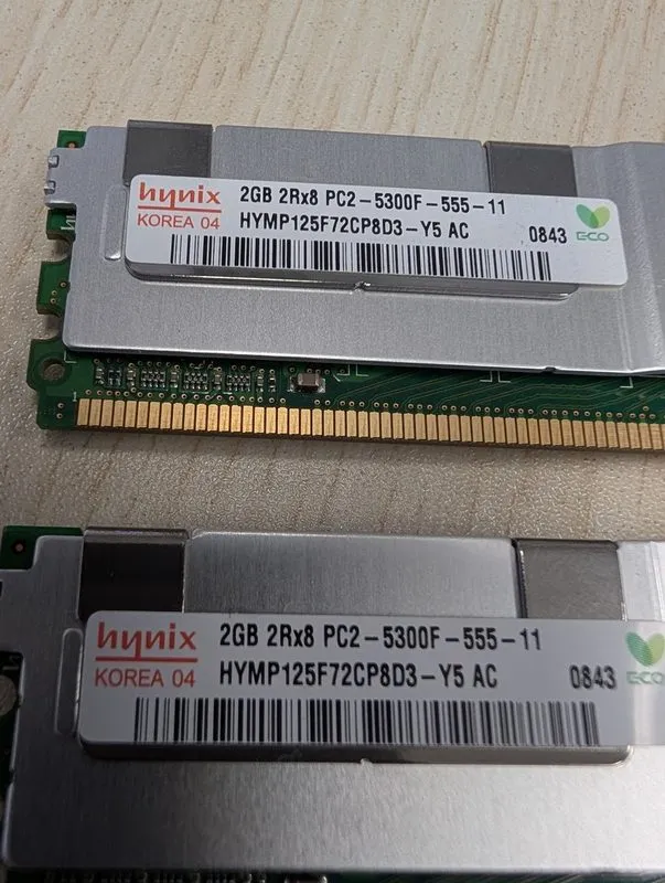 Модуль памяти Hynix 8GB PC2-5300F fully buffered DDR2 667Mhz ECC Server Memory R — фото лота 2