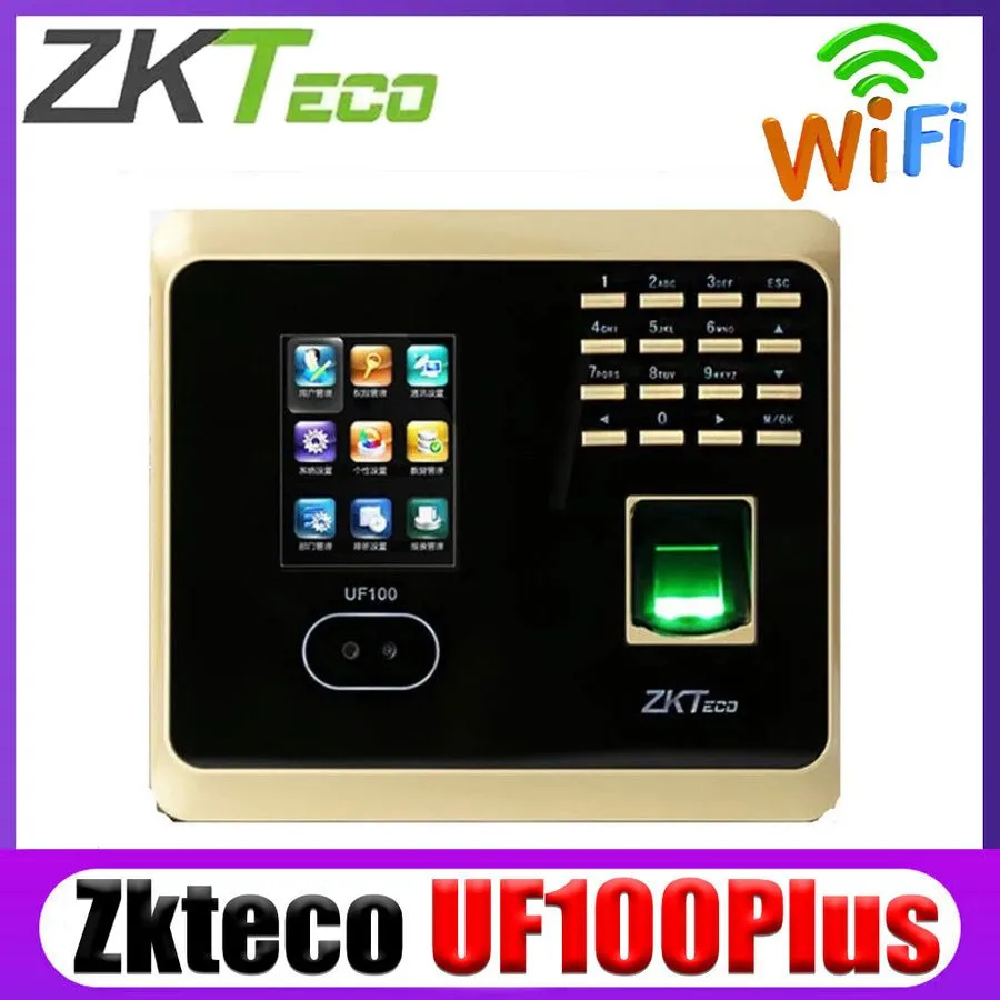 Оборудование видеонаблюдения ZKTeco UF100Plus WiFi Biometric Fingerprint Face Re