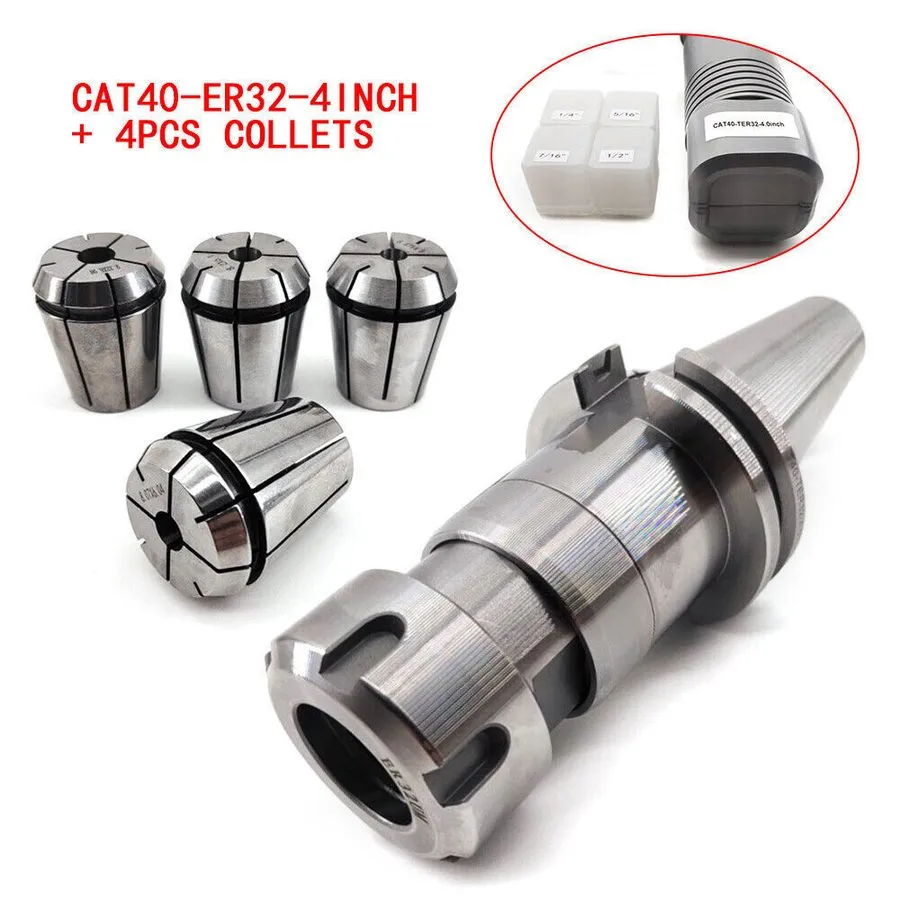 Режущий инструмент CAT40-ER32-4inch chuck Floating Tap Tool Holder +4 Collet 1/4 — фото лота 1