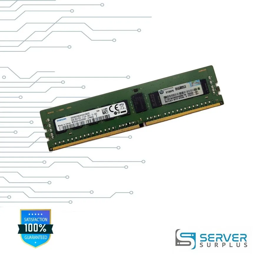 Модуль памяти HP 8GB DDR4-2133 PC4-17000 1Rx8 ECC REG RDIMM 762200-081 M393A1G43