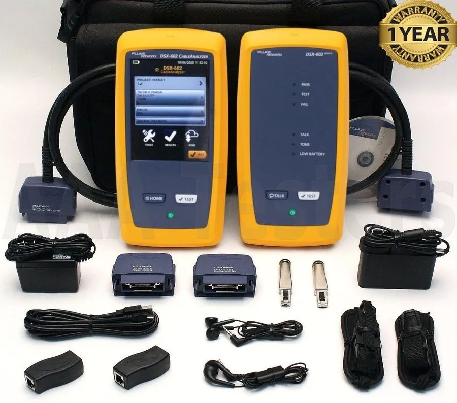 Анализатор FLUKE NETWORKS DSX-602 PRO 500MHZ CABLE ANALYZER V2 W/ WIFI