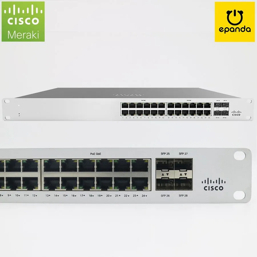 Коммутатор Cisco Meraki MS120-24P 1G L2 Cld -Mngd 24x GigE 370W PoE Switch