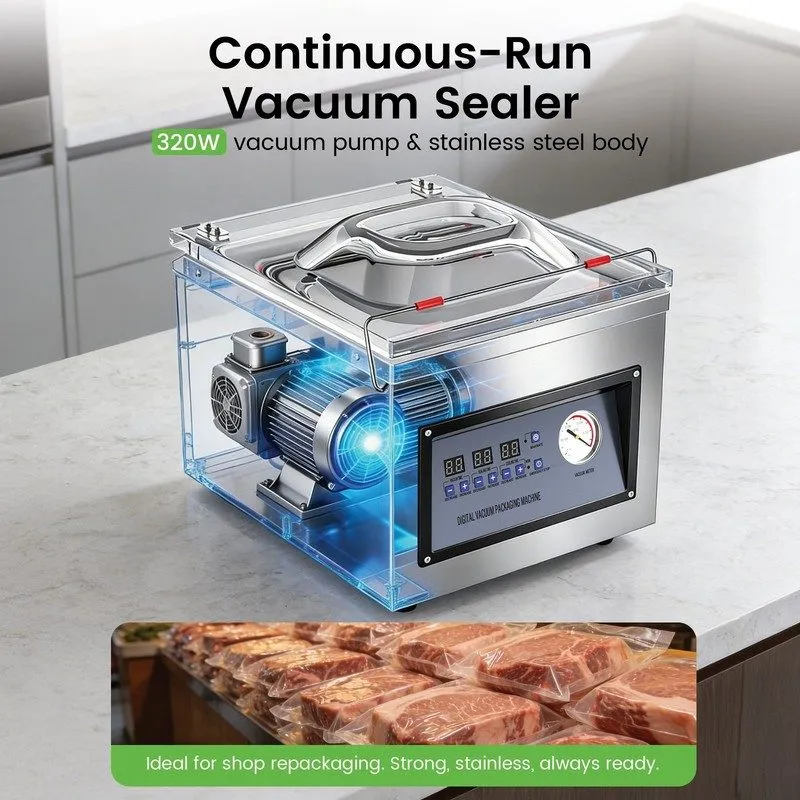 Вакуумный упаковщик 320W Commercial Chamber Vacuum Sealer Packing Machine Vacuum