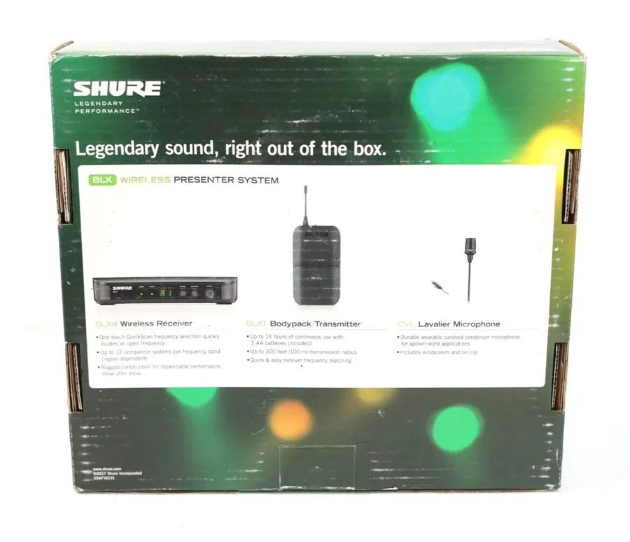 Радиосистема Shure BLX14/CVL-H9 Wireless Lavalier Microphone Mic System 512-542 