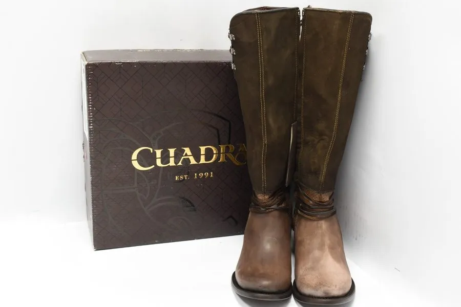 Жгут проводов Cuadra Ladies CU2023 Ladies Brown Zipper Harness Round Toe Size 8  — фото лота 1