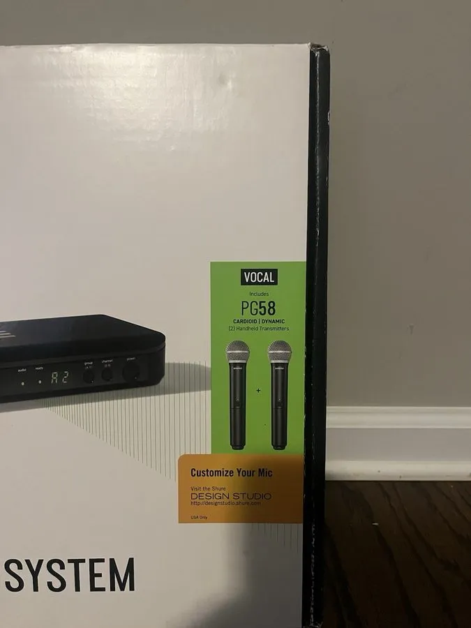 Радиосистема Shure BLX288/PG58 Dual-Channel Wireless Handheld Microphone 542-572