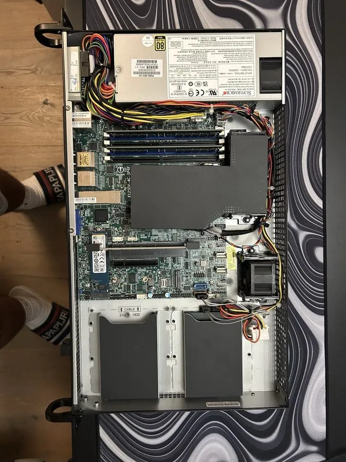 Сервер SuperMicro SYS-510D-4C-FN6P Mini-1U server CSE-505-203B + X12SDV-4C-SP6F — фото лота 2