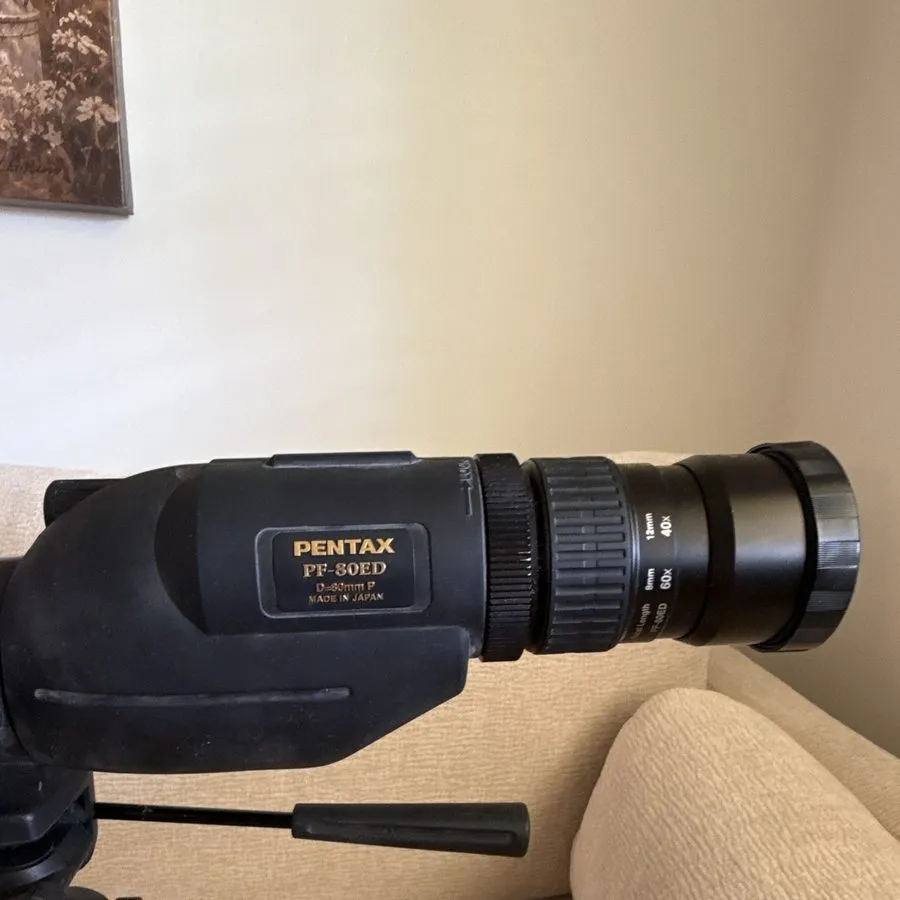 Оборудование видеонаблюдения Pentax PF-80ED 80mm Spotting Scope 20-60x Zoom w/ N — фото лота 1