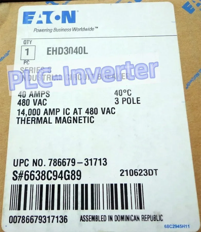 Автоматический выключатель EATON CUTLER HAMMER EHD3040L CIRCUIT BREAKER ED14K 40