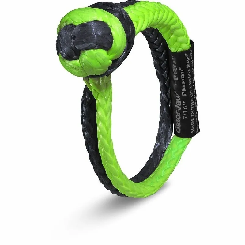 Такелажная скоба BUBBA ROPES Gator Jaw Pro Green/Black Shackle 7/16" 176745PROGB