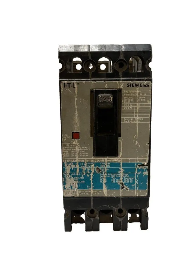 Автоматический выключатель Siemens Sentron Series 3 pole circuit breaker 125A 48