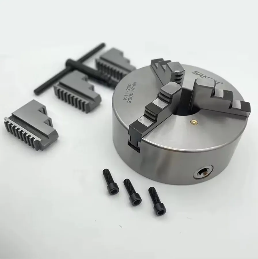 Режущий инструмент 3 Jaw Self Centering Metal Lathe Chuck 200mm 8" + Reversable 