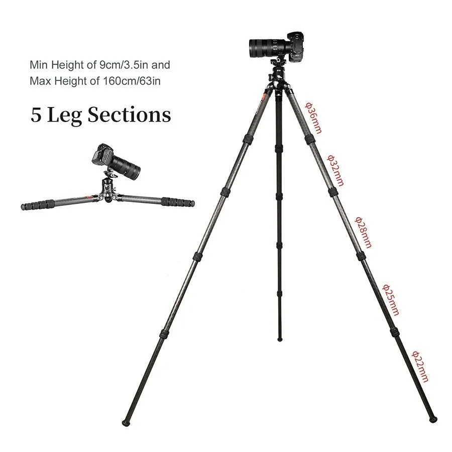 Оборудование видеонаблюдения SUNWAYFOTO T3650CM Master Series Carbon Fiber Tripo — фото лота 2