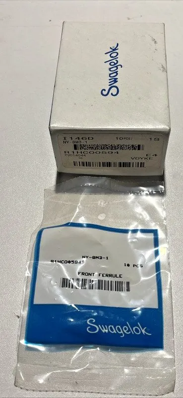 Фитинг Swagelok NY-8M3-1 Nylon Front Ferrule Tube Fitting FNSP — фото лота 1