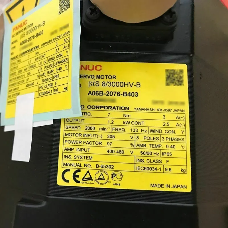 Серводвигатель FANUC A06B-2076-B403 AC servo motor