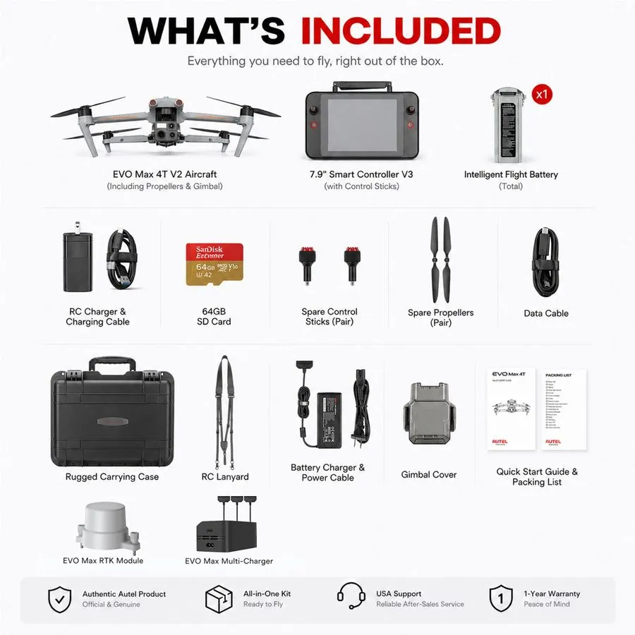 Дрон Autel Robotics EVO Lite Enterprise Series 6K 2026NEWEST — фото лота 1
