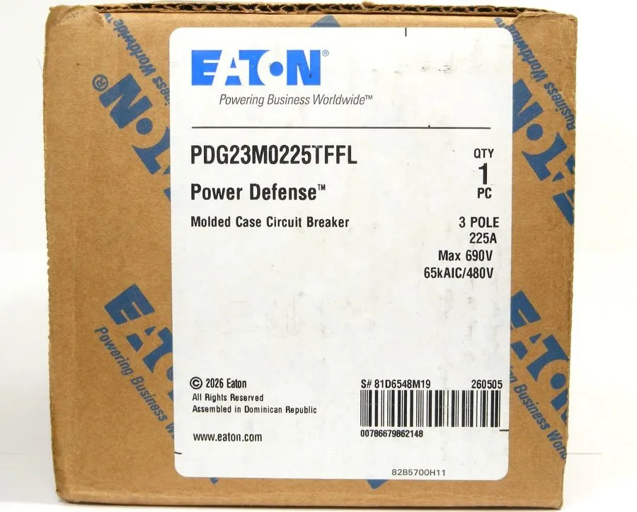 Автоматический выключатель Eaton PDG23M0225TFFL 225 Amp 480V 3 Pole Circuit Brea