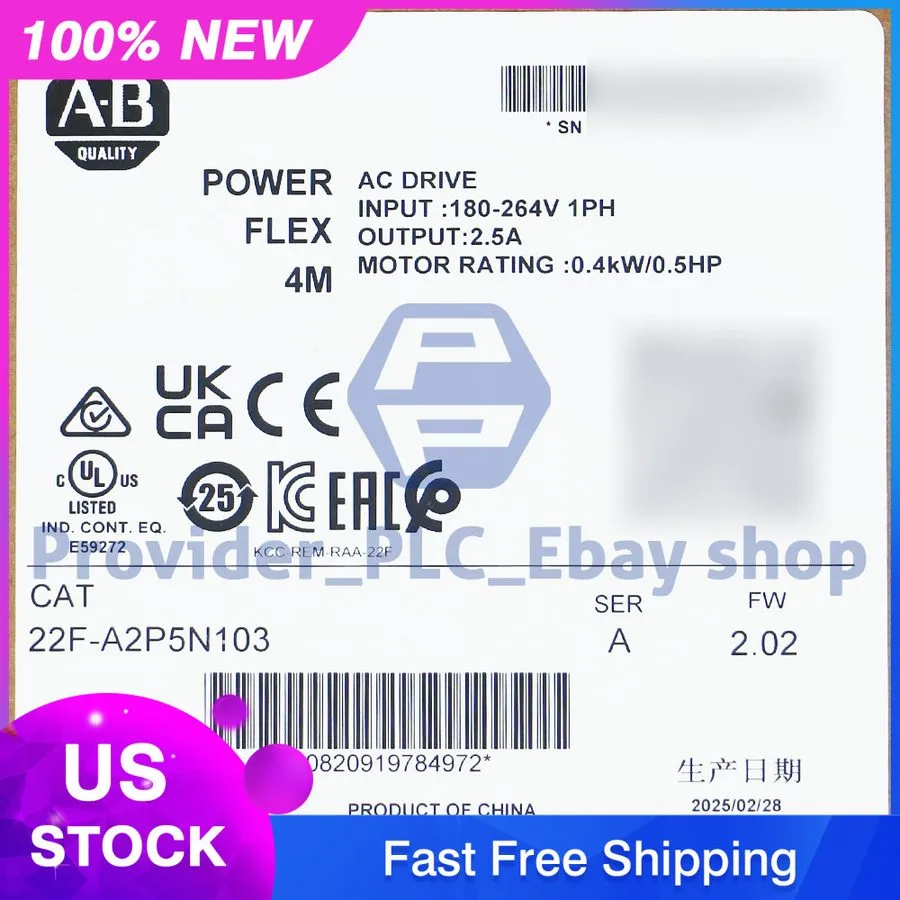 Частотный преобразователь Allen Bradley PowerFlex 4M 22F-A2P5N103 Inverter Drive