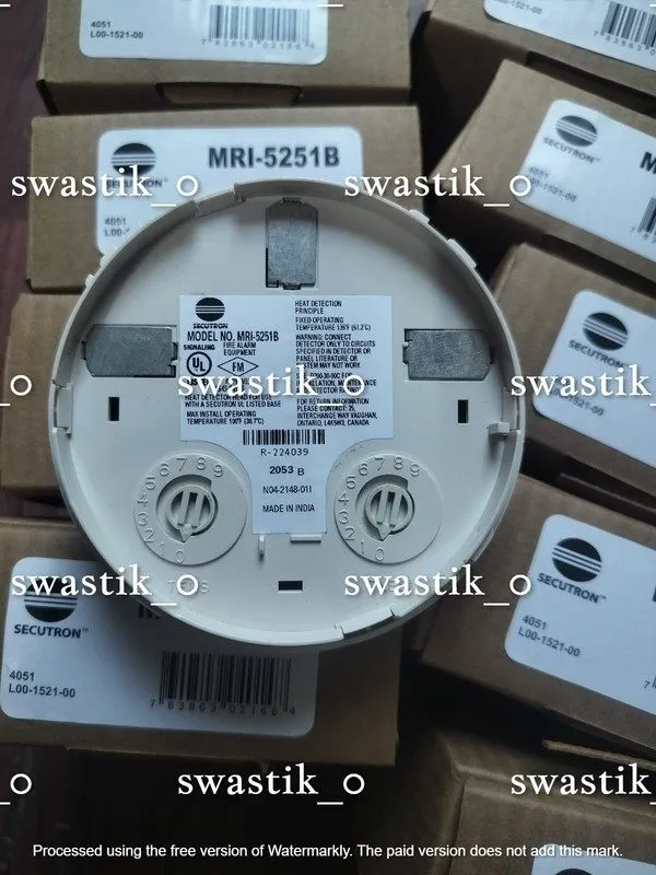 Оборудование пожарной сигнализации Secutron MRI-5251B Intelligent Addressable Te — фото лота 2