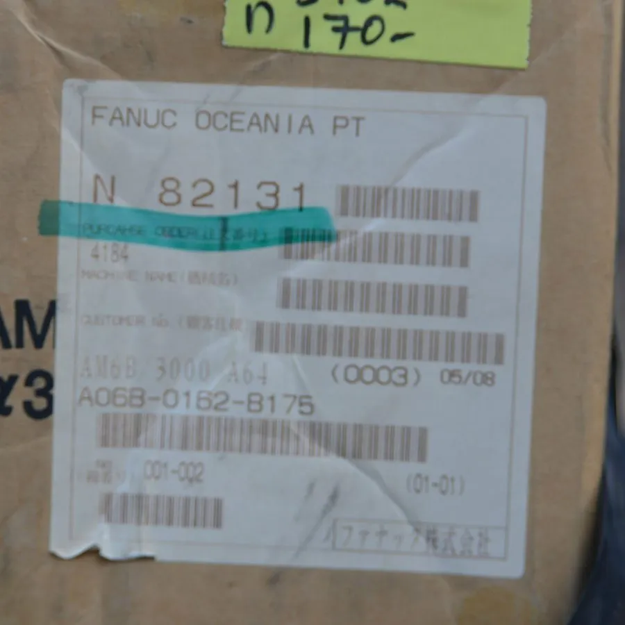 Серводвигатель FANUC A06B-0162-B175 AM6/3000 AC Servo Motor 6.0A 3000rpm 144V B-