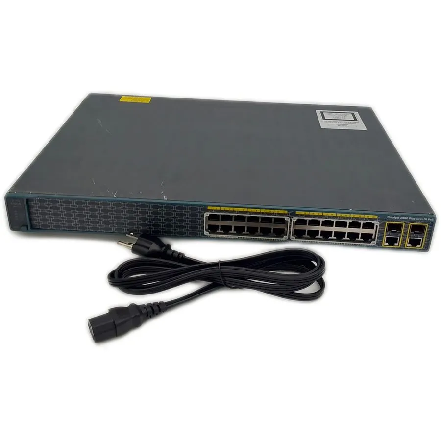 Коммутатор Cisco Catalyst 2960-Plus 24-Port PoE Switch WS-C2960+ -S Sold As Is