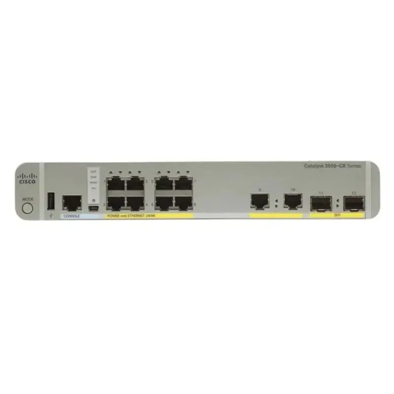 Коммутатор Cisco Catalyst 3560-CX WS-C3560CX-8TC-S Fanless 8-Port Switch IOS15 — фото лота 2