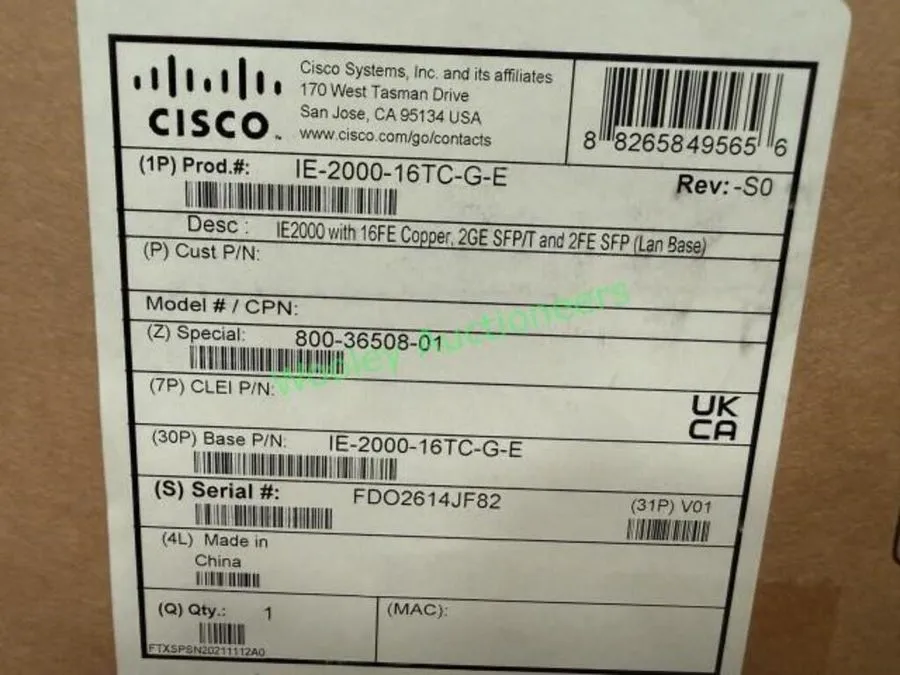 Коммутатор Cisco IE 2000 16PTC G E Industrial Ethernet Switch 16 Port FE 2x GE P