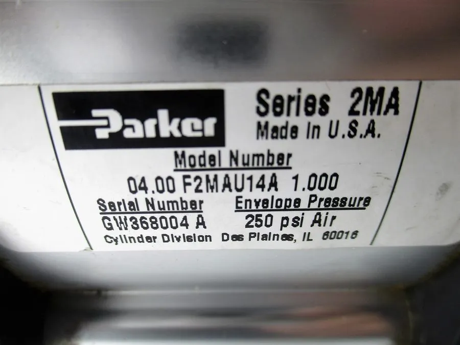 Пневмоцилиндр Parker 01.50 F2MAU14A 2.000 Series 2MA Pneumatic Cylinder 250PSI