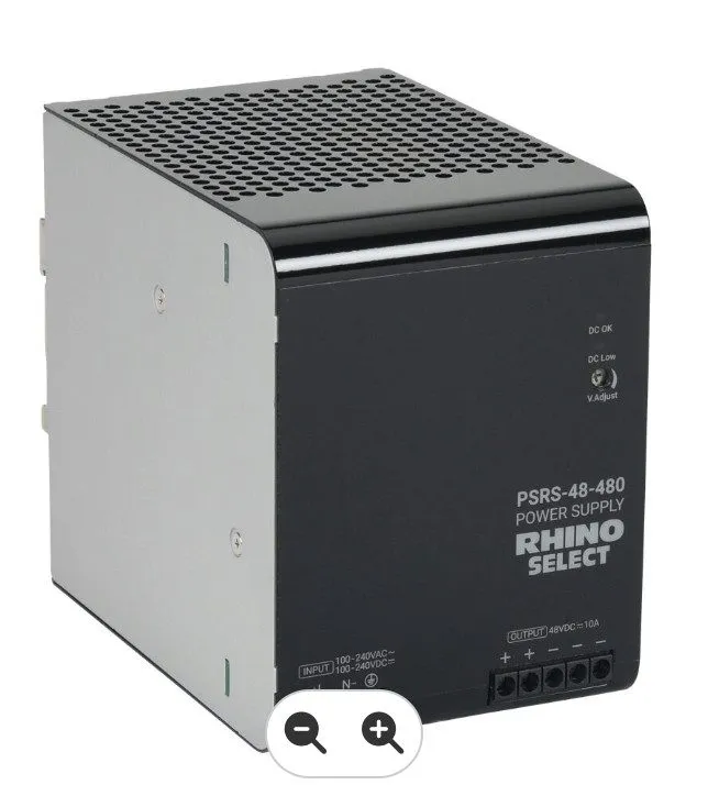 Блок питания RHINO SELECT PSRS-48-480 48VDC 10A 480W DIN Rail Power Supply — фото лота 1
