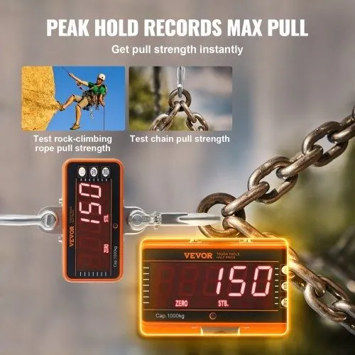 Весы Digital Crane Scale, 2200 lbs/1000 kg, Industrial Heavy Duty Hanging Scale — фото лота 2