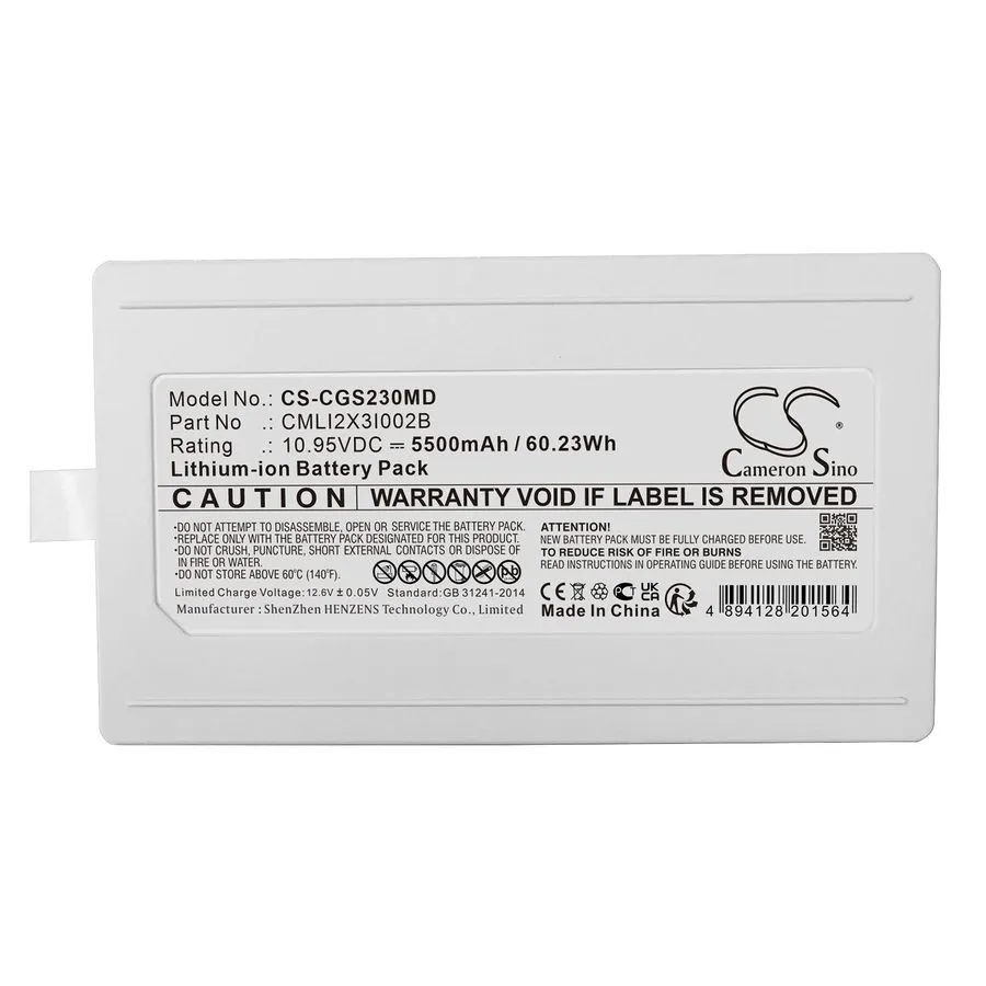 Монитор пациента Battery для COMEN Patient Monitor,CMLI2X3I002B 5500mAh 60.23Wh — фото лота 1