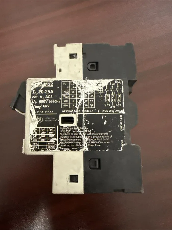 Автоматический выключатель Telemecanique GV2-M22 Motor Circuit Breaker 20-25A