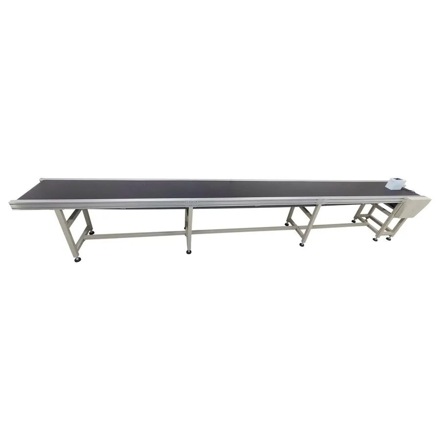 Конвейер 120W Length 118in Black PVC Conveyor Belt System Width Adjustable Speed — фото лота 1