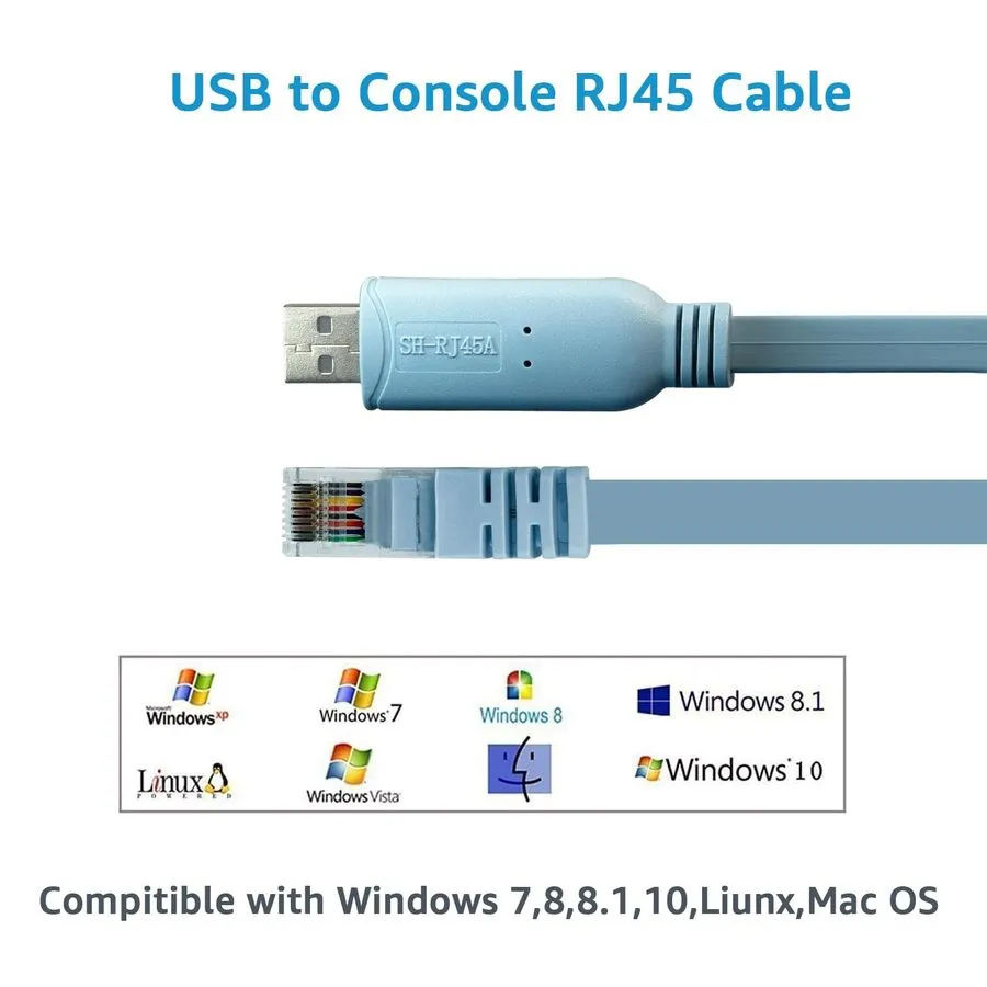 Маршрутизатор SH-RJ45A USB to RJ45 Console Cable with FTDI Chip — фото лота 2