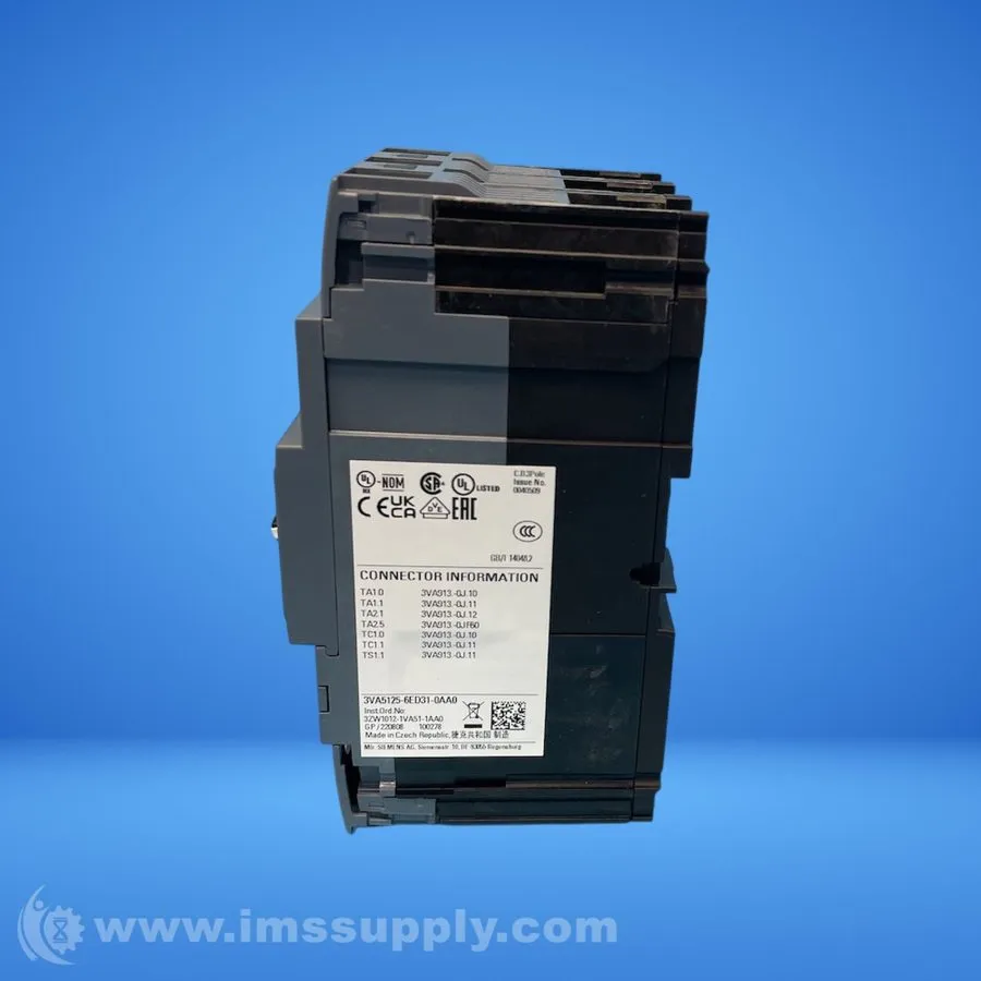 Автоматический выключатель Siemens 3VA5125-6ED31-0AA0 3p 25a 65k Circuit Breaker