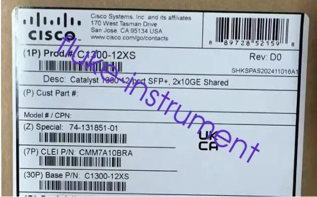 Коммутатор Cisco C1300-12XS 12-port Gigabit switch