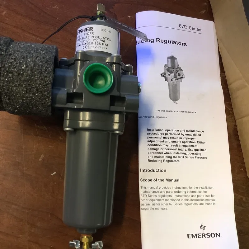 Трубопроводная арматура Fisher/Emerson 67DFR Pressure Regulator, Max Supply 250- — фото лота 1
