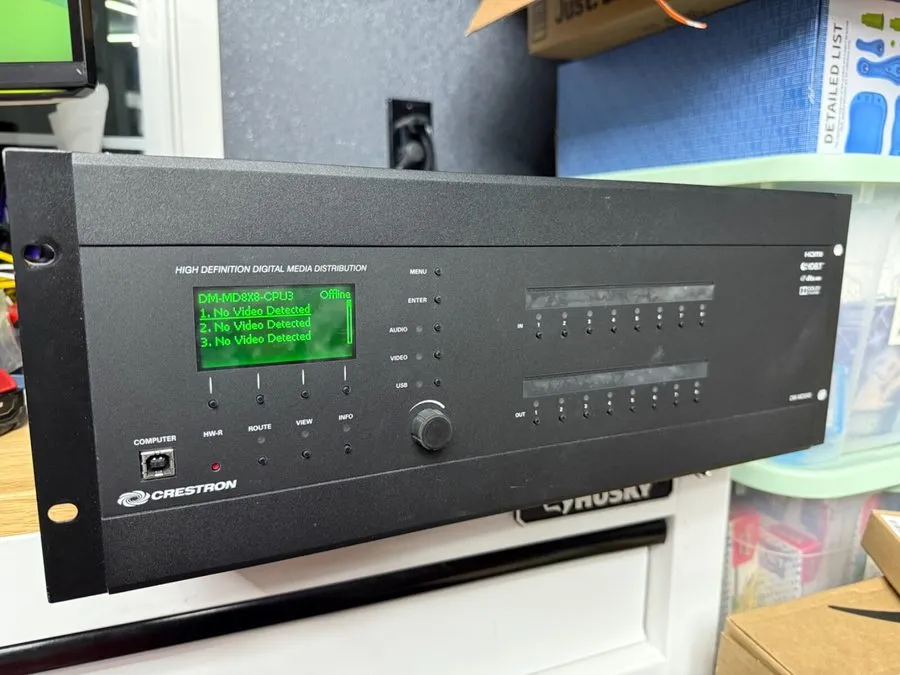 Видеокоммутатор Crestron DM-MD8X8-CPU3 8x8 DigitalMedia Switcher With Cards